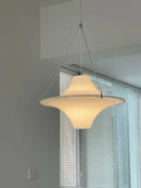 GobekUsa Cream Acrylic UFO Pendant Light: Modern Home Decor Hanging Lamp