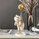 GobekUsa Balloon Polar Bear Resin Ornaments: Home Decor Craft, Office Desk Figurine sculpt