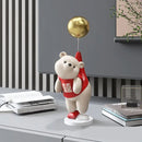 GobekUsa Balloon Polar Bear Resin Ornaments: Home Decor Craft, Office Desk Figurine sculpt