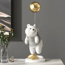 GobekUsa Balloon Polar Bear Resin Ornaments: Home Decor Craft, Office Desk Figurine sculpt