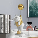 GobekUsa Balloon Polar Bear Resin Ornaments: Home Decor Craft, Office Desk Figurine sculpt