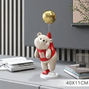 GobekUsa Balloon Polar Bear Resin Ornaments: Home Decor Craft, Office Desk Figurine sculpt