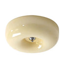GobekUsa Cream Bauhaus Style Ceiling Lamp for Bedroom with Medieval French Glass