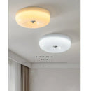 GobekUsa Cream Bauhaus Style Ceiling Lamp for Bedroom with Medieval French Glass