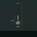 GobekUsa Glass Planet Pendant Light: Modern LED Nordic Hanging Lamp for Living Bedroom Susp...