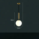 GobekUsa Glass Planet Pendant Light: Modern LED Nordic Hanging Lamp for Living Bedroom Susp...