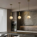 GobekUsa Glass Planet Pendant Light: Modern LED Nordic Hanging Lamp for Living Bedroom Susp...