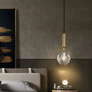 GobekUsa Glass Planet Pendant Light: Modern LED Nordic Hanging Lamp for Living Bedroom Susp...