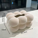GobekUsa Cloud Ceramic Tissue Box - White Porcelain Desk Decoration