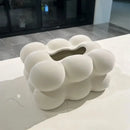 GobekUsa Cloud Ceramic Tissue Box - White Porcelain Desk Decoration