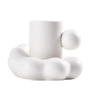 GobekUsa Cotton Candy Ceramic Cup & Saucer Set for Coffee, Tea, Milk, Juice