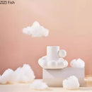 GobekUsa Cotton Candy Ceramic Cup & Saucer Set for Coffee, Tea, Milk, Juice