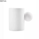 GobekUsa Cotton Candy Ceramic Cup & Saucer Set for Coffee, Tea, Milk, Juice