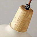 GobekUsa Adjustable Wall Lights Pull Chain Switch Wood Socket Cement Modern Bedside Lamp