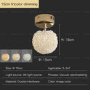GobekUsa Crystal Round Room Chandelier - Elegant & Romantic Lighting for Modern Bedside Décor