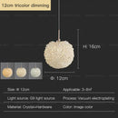 GobekUsa Crystal Round Room Chandelier - Elegant & Romantic Lighting for Modern Bedside Décor