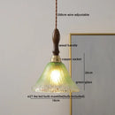 GobekUsa Glass Copper LED Pendant Lights for Modern Style Dining Kitchen Bedroom
