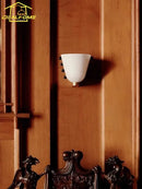 GobekUsa Cream Glass Wall Lamp LED Sconces for Living Room & Bedroom