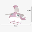 GobekUsa Ceiling Fan Lights with LED, Modern Indoor Lighting for Kids' Bedroom & Dining Room