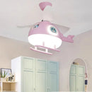 GobekUsa Ceiling Fan Lights with LED, Modern Indoor Lighting for Kids' Bedroom & Dining Room