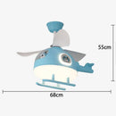 GobekUsa Ceiling Fan Lights with LED, Modern Indoor Lighting for Kids' Bedroom & Dining Room