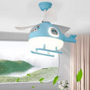 GobekUsa Ceiling Fan Lights with LED, Modern Indoor Lighting for Kids' Bedroom & Dining Room
