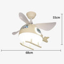 GobekUsa Ceiling Fan Lights with LED, Modern Indoor Lighting for Kids' Bedroom & Dining Room