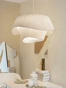 GobekUsa Designer LED Fabric Pendant Light for Bedroom, Home Decor, Hanging Chandelier
