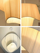 GobekUsa Designer LED Fabric Pendant Light for Bedroom, Home Decor, Hanging Chandelier