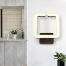GobekUsa Modern LED Aluminum Wall Sconce in Warm/White/Natural Light - Square Coffee Design