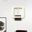 GobekUsa Modern LED Aluminum Wall Sconce in Warm/White/Natural Light - Square Coffee Design