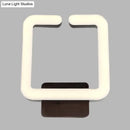 GobekUsa Modern LED Aluminum Wall Sconce in Warm/White/Natural Light - Square Coffee Design