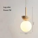GobekUsa Cream Style Led Pendant Lamp for Bedroom Decor