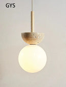 GobekUsa Cream Style Led Pendant Lamp for Bedroom Decor