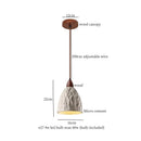GobekUsa Bud Micro Cement LED Pendant Lamps: Modern Nordic Hanging Light for Home Decor
