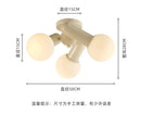 GobekUsa Cream Wind LED Ceiling Light - Modern, Warm, Simple Home Decor