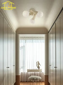 GobekUsa Cream Wind LED Ceiling Light - Modern, Warm, Simple Home Decor