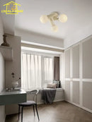 GobekUsa Cream Wind LED Ceiling Light - Modern, Warm, Simple Home Decor