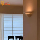GobekUsa Cream Wind LED Gypsum Wall Lamp - Semi-round Umbrella Design