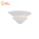 GobekUsa Cream Wind LED Gypsum Wall Lamp - Semi-round Umbrella Design