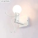 Modern creative minimalism metal robot ant wall sconce bedroom light by Decorbites