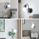 Modern creative minimalism metal robot ant wall sconce bedroom light by Decorbites