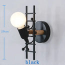 Modern creative minimalism metal robot ant wall sconce bedroom light by Decorbites