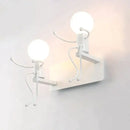 Modern creative minimalism metal robot ant wall sconce bedroom light by Decorbites