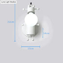 Modern creative minimalism metal robot ant wall sconce bedroom light by Decorbites