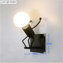 GobekUsa Modern Creative Minimalism Metal Robot Ants Lamps for Kids Baby Living room