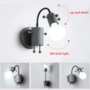GobekUsa Modern Creative Minimalism Metal Robot Ants Lamps for Kids Baby Living room