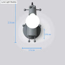 GobekUsa Modern Creative Minimalism Metal Robot Ants Lamps for Kids Baby Living room