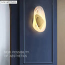 GobekUsa Modern Creative Minimalist Glass Wall Lamp for Study Room Bedroom Bedside Lighting