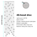 GobekUsa Crystal Ball LED Chandelier for Modern Living Room & Bedroom décor
